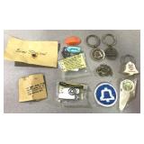Telephone trinkets, keychains and patches