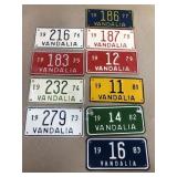 Vintage license plates 1973 through 1983 missing