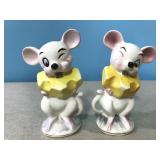 Vintage Mouse salt & pepper marked JAPAN
