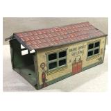 Vintage J Chein & Co USA Tin Service Station-7x4x3
