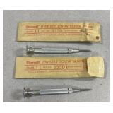 2 vintage Starrett Jewelers Screw Drivers