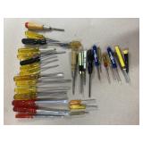 All different kinds & sizes of screwdrivers