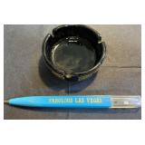 Vintage Golden Nugget ashtray and Las Vegas pen,