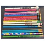 Lot of vintage neon retro & novelty pencils