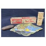 BOX ONLY Atlas Ho Snap-Track empty, vintage fan,
