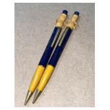 2 rare vintage Mr Peanut mechanical pencils