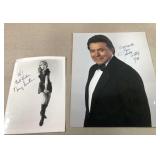 Nancy Sinatra & Mickey Gilley autographs-