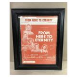 Vintage 'From Here To Eternity' framed sheet music