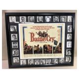 Vintage 'Battle Cry' Movie Poster framed 17'x21'