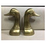 6' vintage Brass duck book ends