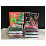 Christmas CD's including Willie Nelson, Celine