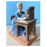 Vintage office lady figurine