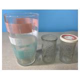 1950's Mid Cent Mod Pink, Aqua & White Libbey
