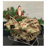 Santa in a Sled centerpiece