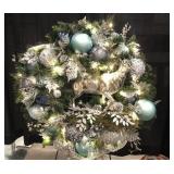 'On Dasher' wreath Kristi & Bill