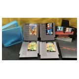 4 vintage Nintendo Games-Mario Brothers/Duck Hunt,