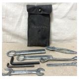 Honda in-car tool pouch with contents