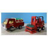 Buddy L Coca Cola truck and forklift
