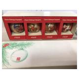 4 Coca Cola Classic Christmas Ornaments