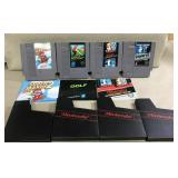 Four Nintendo games including Super Mario Bros.