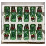 Set of Decorative Coca-Cola Christmas Bottles