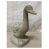 Vintage 10 in. Concrete Duck for gardens