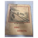 Antique Zero Defects Poster 8x11'