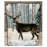 46x58 Deer Plush Blanket 'Ren'