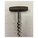 Vintage wooden handle corkscrew