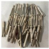 Lot of antique clothes pins