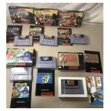 Nintendo games including Donkey Kong Country 1,2