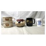 (5) Coffee Mugs, Taz, University of Kentucky, Cat (5) Coffee Mugs, Taz, University of Kentucky, Cat