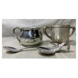 Weap-Brite Nickel Silver Sugar and Web Pewter Weap-Brite Nickel Silver Sugar and Web Pewter