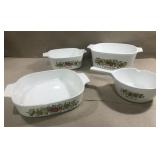 4-Piece Corning Ware-french 4-Piece Corning Ware-french