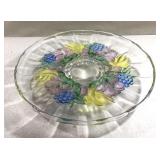 13' pretty serving platter-glass 13' pretty serving platter-glass