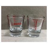 2 Anchor Measuring Glasses 2 Anchor Measuring Glasses