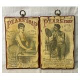 Vintage set of 11x7 Pears' Soap plaques Vintage set of 11x7 Pears' Soap plaques