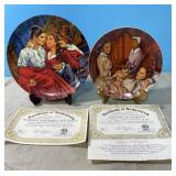 Edwin M Knowles Gone with the Wind plates-stands Edwin M Knowles Gone with the Wind plates-stands