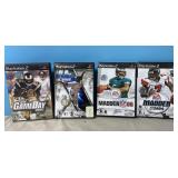 4 Play Station 2 games. 3 football and 1 baseball 4 Play Station 2 games. 3 football and 1 baseball