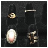 4 sweet vintage costume jewelry rings 4 sweet vintage costume jewelry rings
