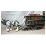 Melba Ware England Porcelain Horse with Pull Melba Ware England Porcelain Horse with Pull