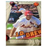 SIGNED St Louis Cardinals 18x24 J.D. Drew poster SIGNED St Louis Cardinals 18x24 J.D. Drew poster