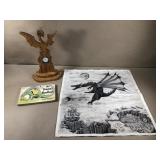 Dragon Lot, Wood Carved Clock-10', The Dragons Dragon Lot, Wood Carved Clock-10', The Dragons