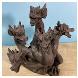 Poly resin dragon figurine, 9' tall Poly resin dragon figurine, 9' tall