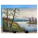 18x12 oil painting 'The Old Castle? by Frank H 18x12 oil painting 'The Old Castle? by Frank H