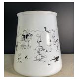 Vintage 'Wizard of ID' comics vase 7.5' tall Vintage 'Wizard of ID' comics vase 7.5' tall