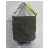 Vintage US Army Shower Pail, Collapsible, 5 Vintage US Army Shower Pail, Collapsible, 5