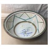 24' across Hand Painted pottery bowl 24' across Hand Painted pottery bowl