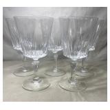 (5) 7 in. Glass Chalice (5) 7 in. Glass Chalice