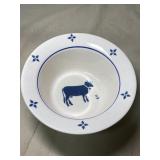 Cute cow bowl-7' across-has marking but can't read Cute cow bowl-7' across-has marking but can't read